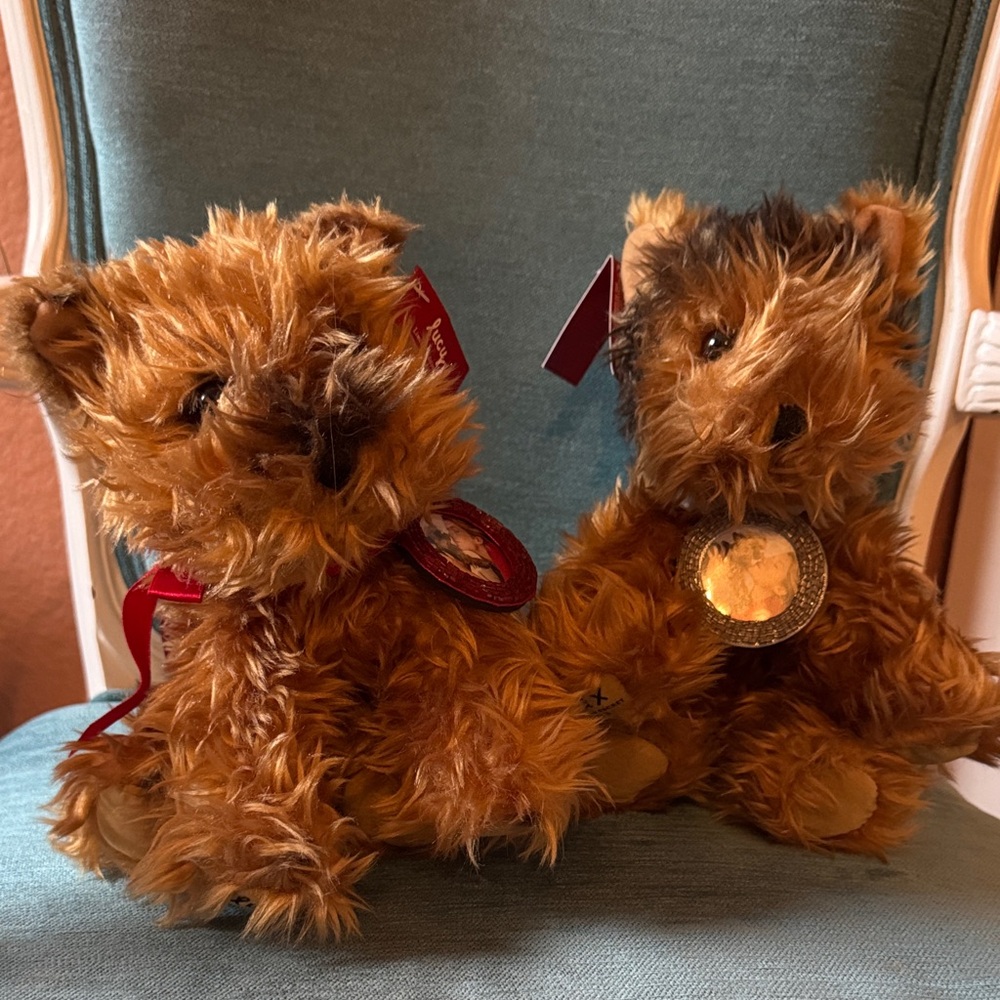 Vintage Limited Edition 2003 "Max & Lucy" Yorkshire Yorkie Terrier puppy set